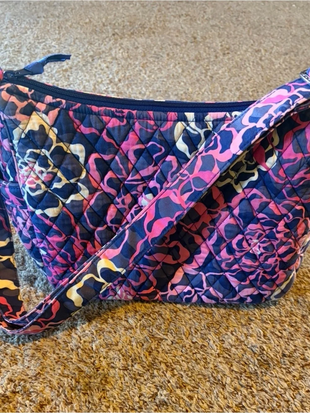 Vera Bradley Quilted Floral Crossbody Bag in retired “Katalina Pink”
